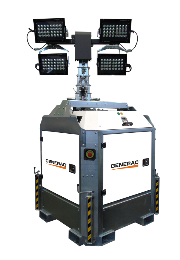 CUBE-Super-4x320W-lowered-2.png PRAMAC / Generac CUBE PRO HYBRID diesel-/batteriebetriebener Lichtmast – Bild 1