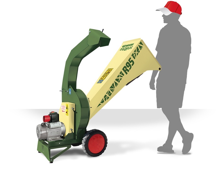 Haecksler_R95.jpg NEGRI Biohäcksler R95 / Elektro-Häcksler mit Transporträder – Bild 1