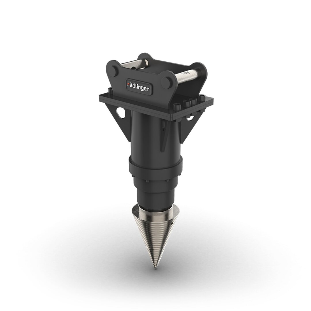 csm-Kegelspalter-75785b486e_1.jpg Rädlinger RKS02 180 mit MS01 oder MS03| Kegelspalter für Minibagger für 1,0 - 3,5 to. – Bild 1