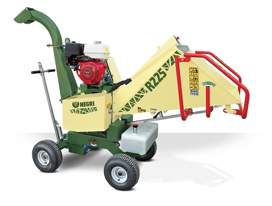 negri-bio-trituratori-R225BHHP13-1.png NEGRI Biohäcksler R225 / Benzin-Häcksler mit Transportfahrwerk – Bild 1