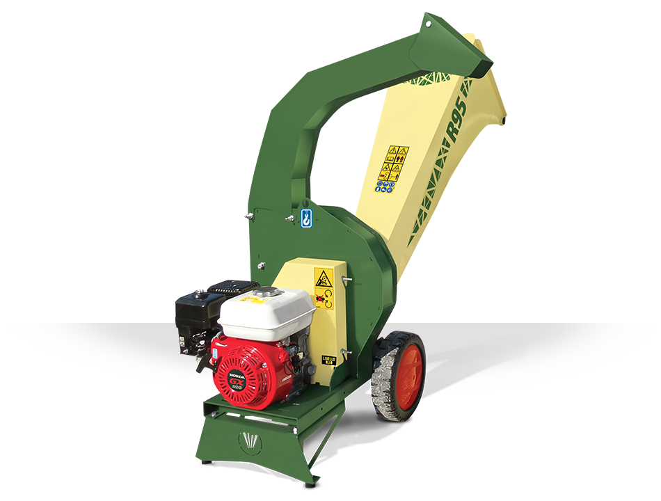 negri-bio-trituratori-R95BHHP65-1.png NEGRI Biohäcksler R95 / Benzin-Häcksler mit Transporträder – Bild 1