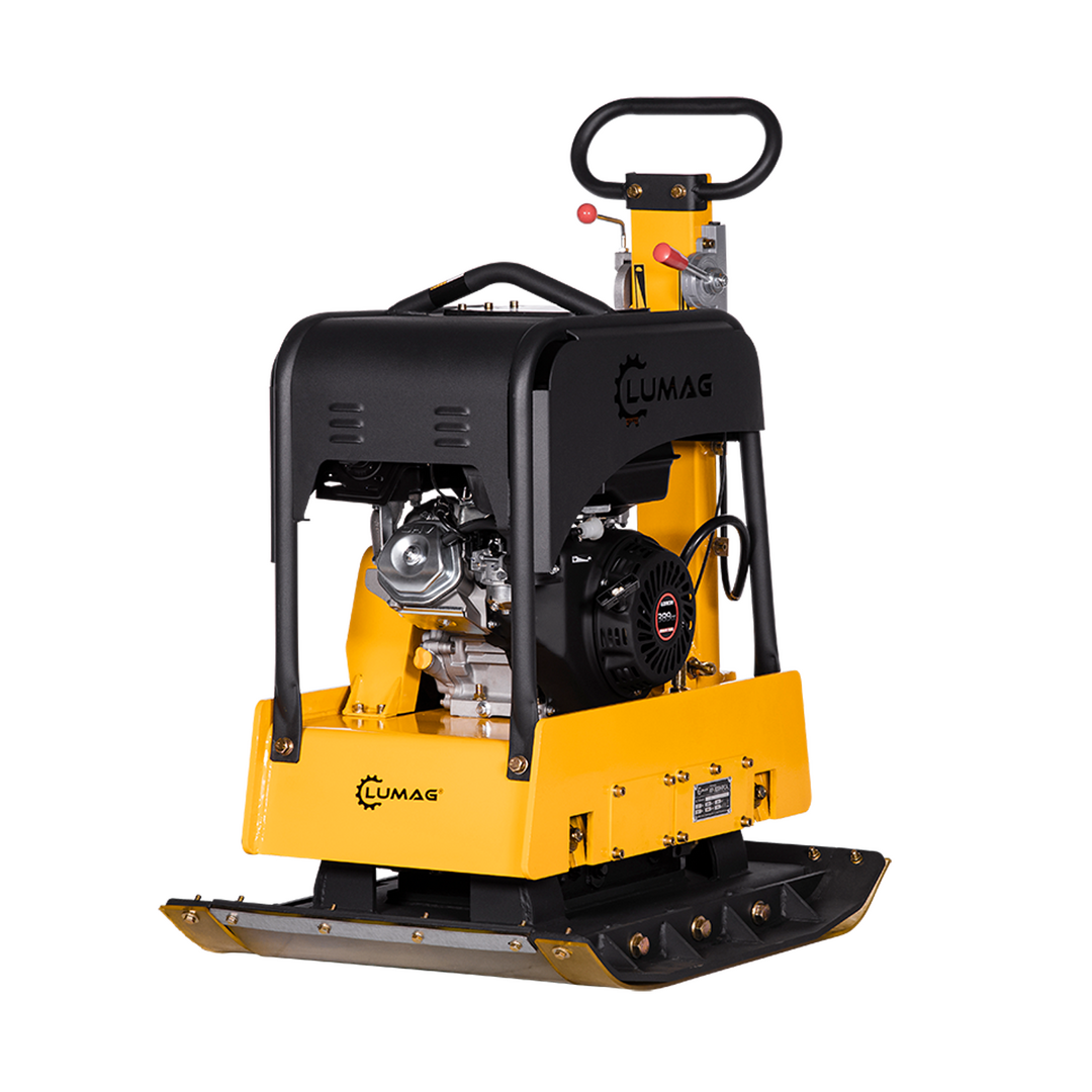 zoom-pb-rp300hpc-1.png LUMAG RP-300HPCA - Rüttelplatte reversierbar mit 262 kg inkl. Transportfahrwerk und Gummimatte – Bild 1